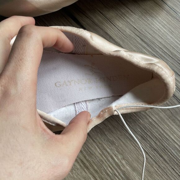 Gaynor Minden pointe Ballet Shoes Size 7W Pre-owned Made in USA - Picture 7 of 8